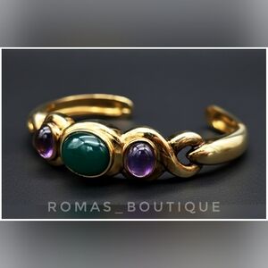 KYLO 925 gold over silver cuff bracelet